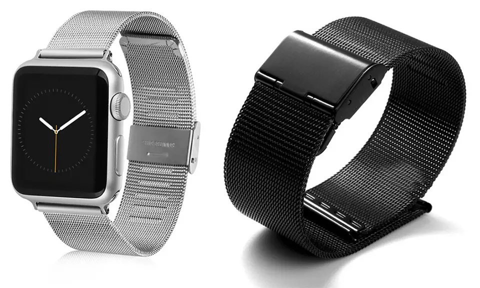 iPM Luxury Stainless Steel Mesh Apple Watch Strap - Primary Image