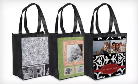$13 for Three Ink Garden Custom Grocery Tote Bags ($26.97 Value) - Primary Image