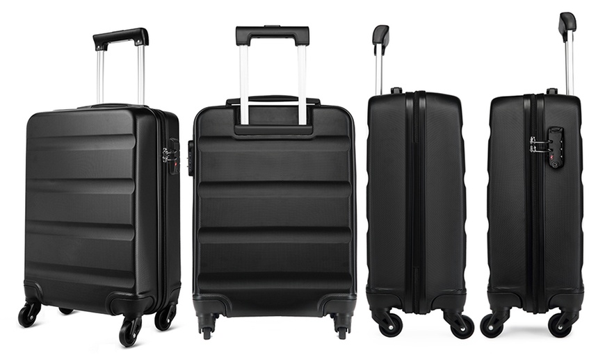 Image 8: Horizontal Design Hard Shell Suitcase Set with Combination Lock