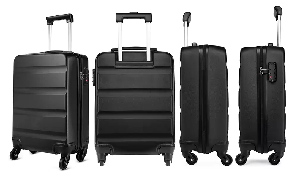 KONO Horizontal Design Hard Shell Suitcase Set with Combination Lock
