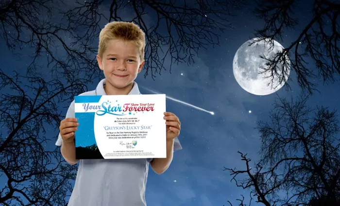 Dedicate a Star with a Personalized Video, Message, Photo, and Certificate from Your Star Forever - Primary Image