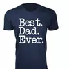 Best Dad Ever Typewriter Font - Navy