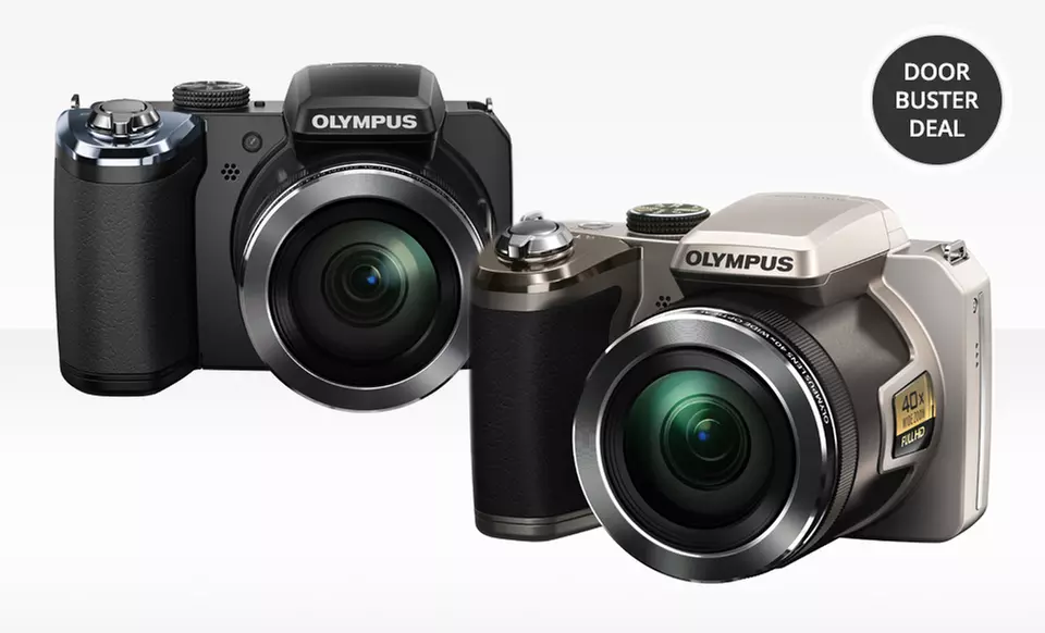Olympus 14-Megapixel 40x Optical-Zoom Digital Camera in Black or Silver (SP-820). Free Returns. - Primary Image