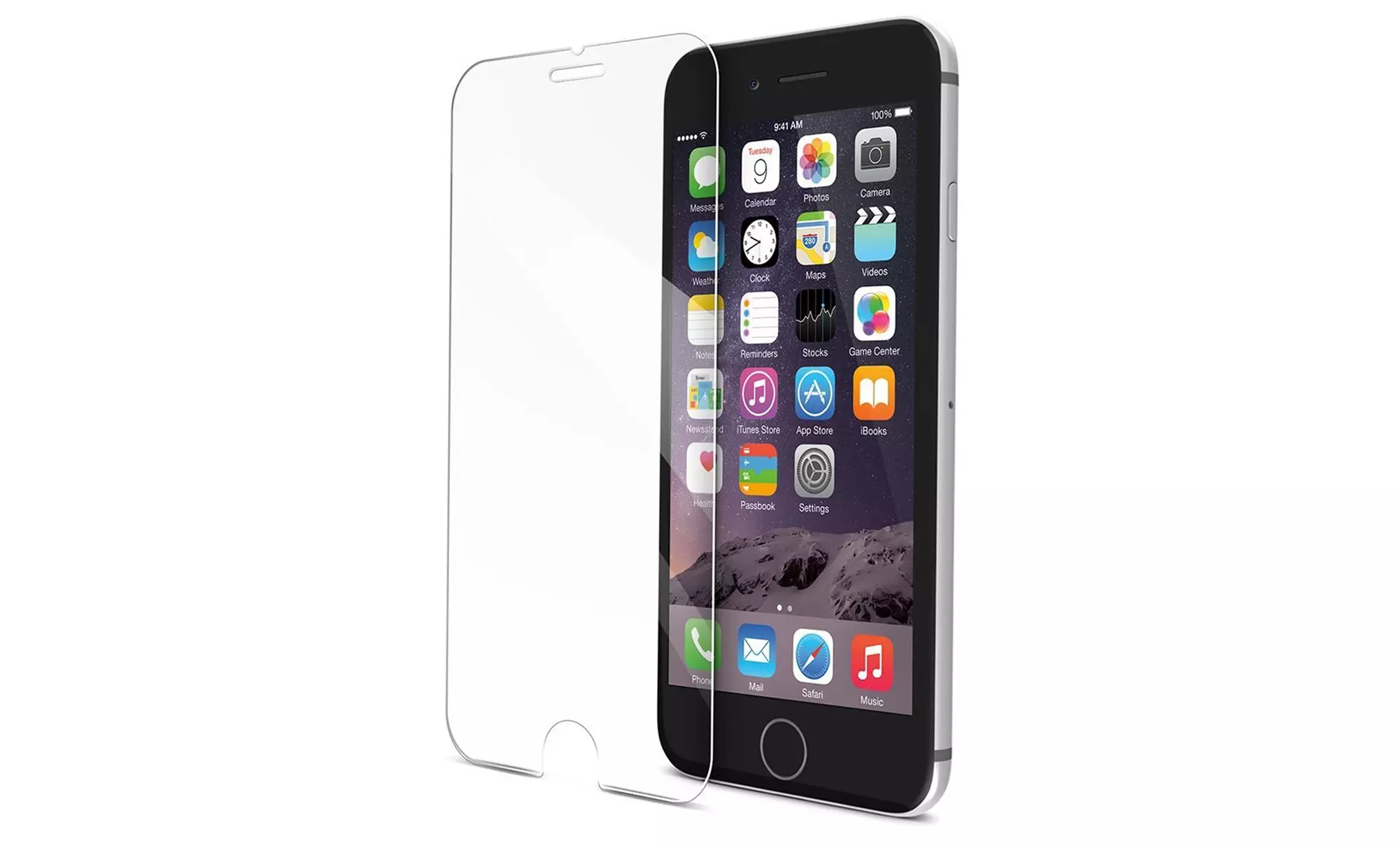 Tempered Glass Screen Protector—iPhone 5, 6/6s, 6/6s Plus, 7, or 7 Plus - Primary Image
