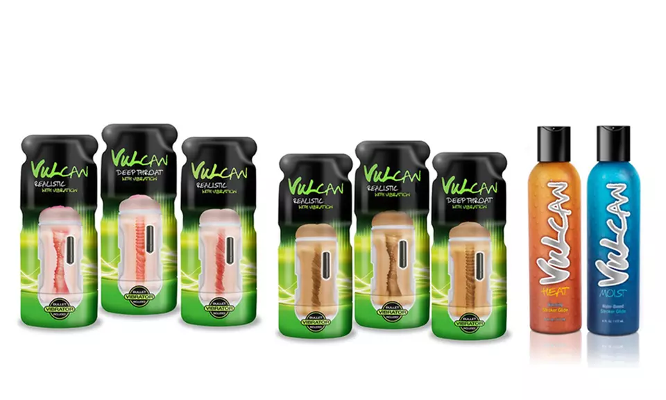 CyberSkin Vulcan Realistic Stroker with Vibration or Vulcan Lubricant - Primary Image