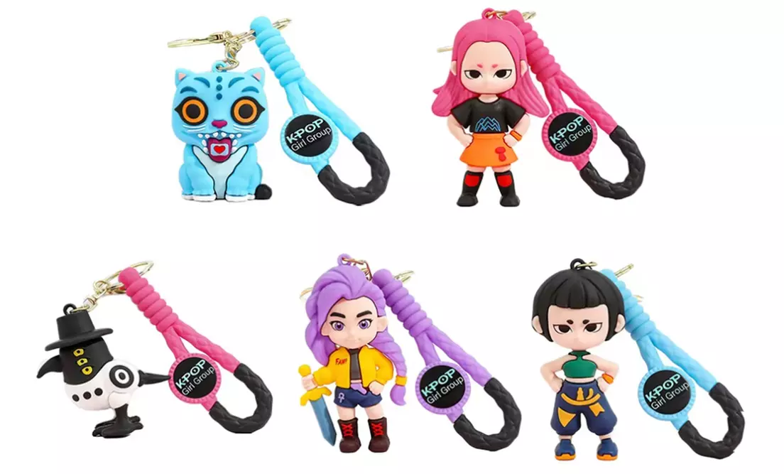 Demon Hunters-Inspired PVC Keychain