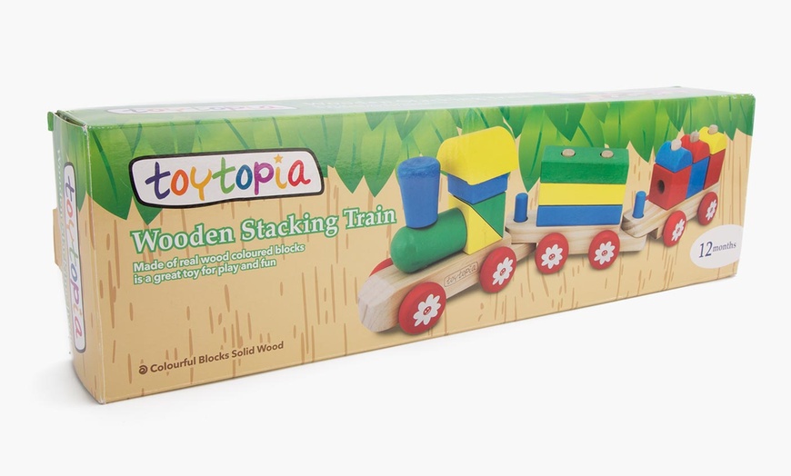 Image 6: Wooden Stacking Train