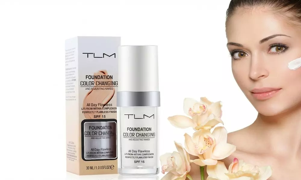 Kleurveranderende foundation van 30 ml. van het merk TLM