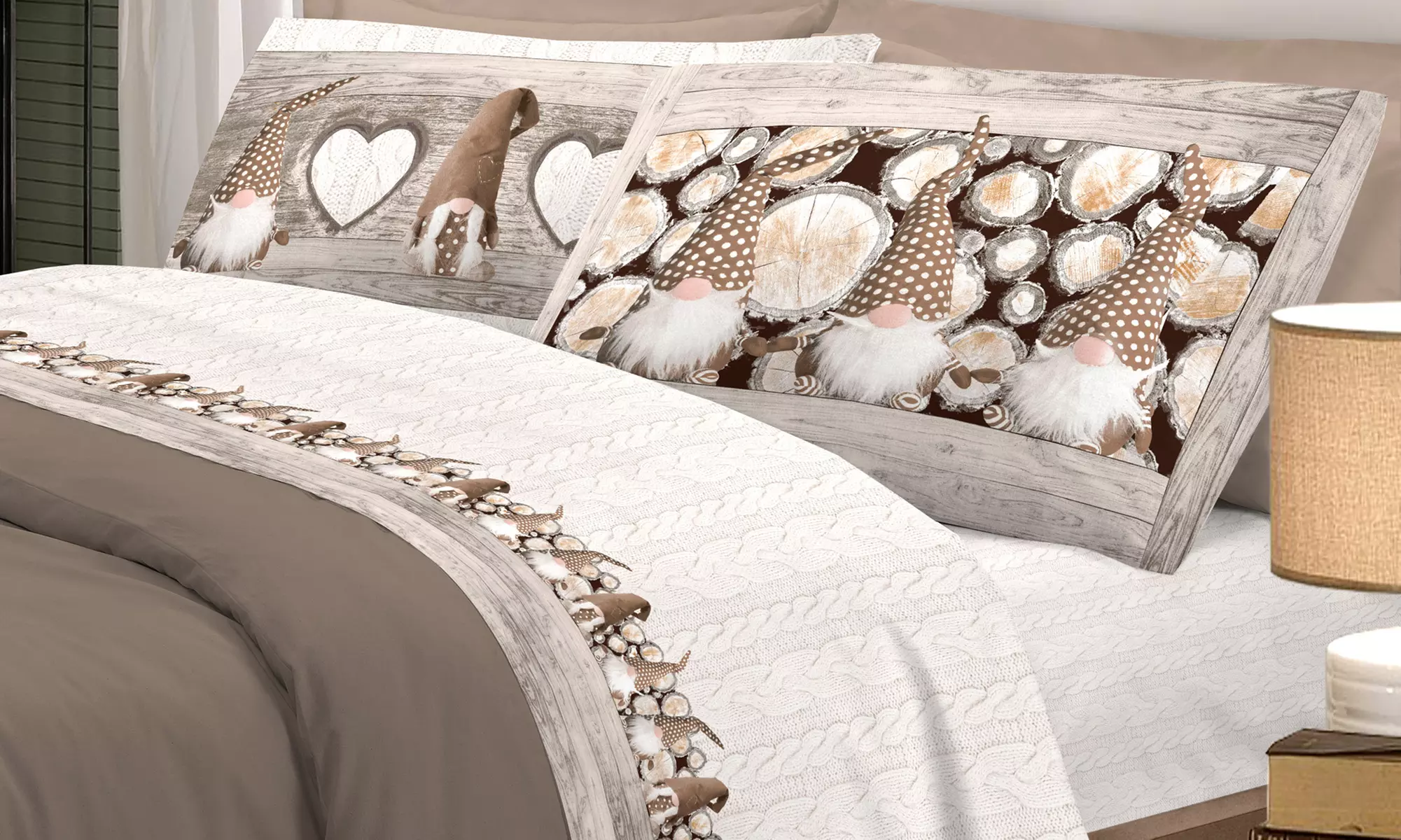 Completi Lenzuola Flanella Fantasie Invernali, Natalizie