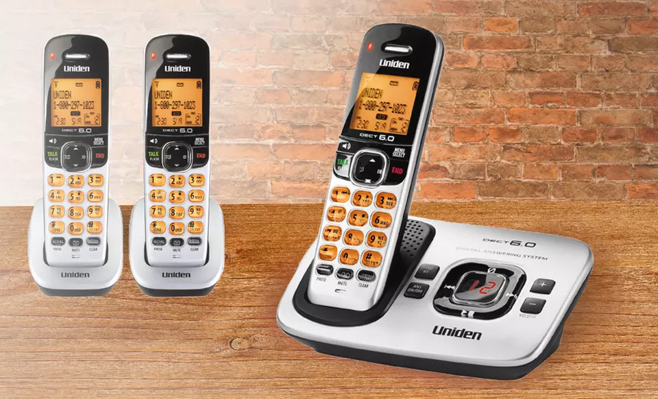 Uniden Cordless Phone with Digital Answering System (D1780-3BB). Free Returns. - Primary Image