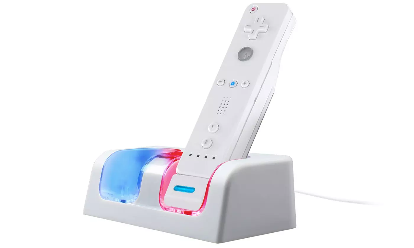 iMounTEK Wii Remote-Charging Station with 2 Remote Batteries