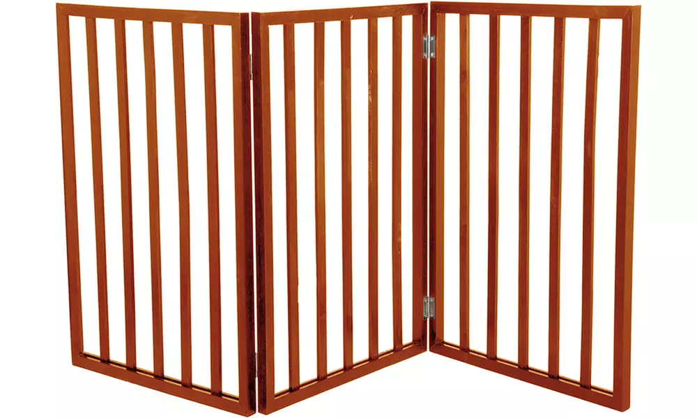Freestanding Wooden Pet Gate - Second Medium