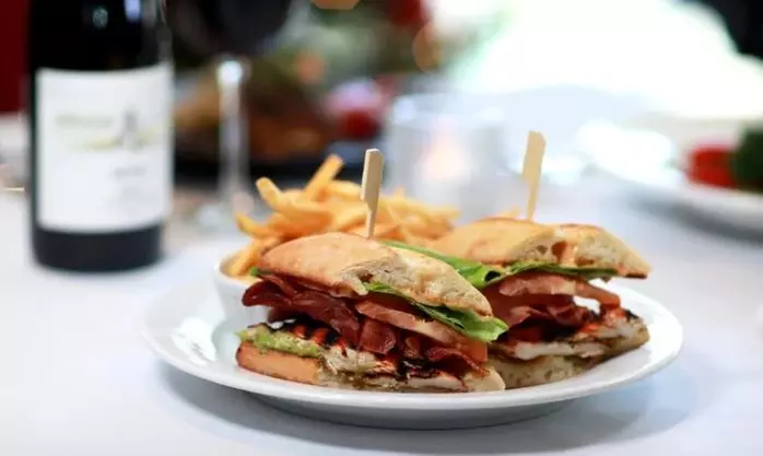 Choice of Lunch Entree includes Beverage with 2-Hour Free Parking