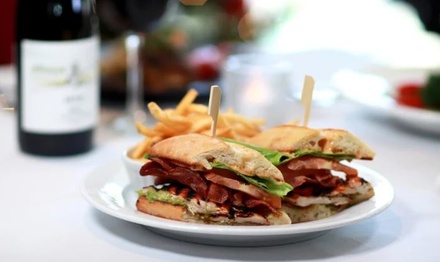 ''Choice of Lunch Entree'' includes beverage with 2hrs Free Parking for ONE - The Lobby Restaurant at Pinnacle Hotel