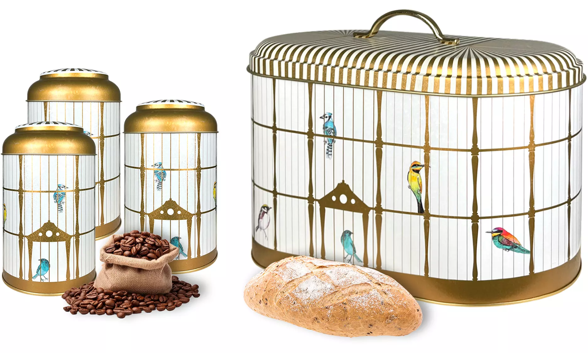 4er-Set Küchen-Aufbewahrungsdosen