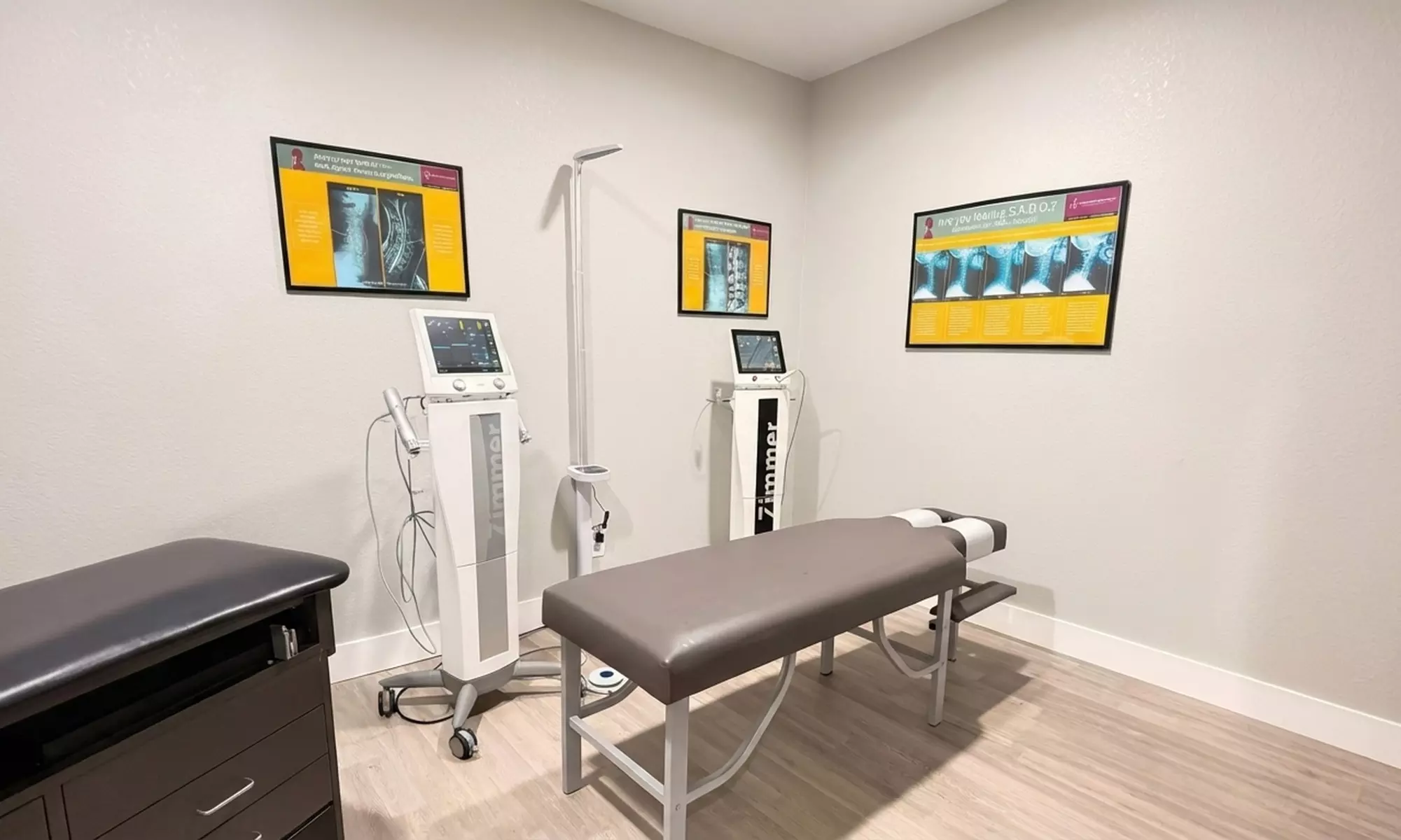 Chiropractic Exam, Adjustment, and Therapy Sessions