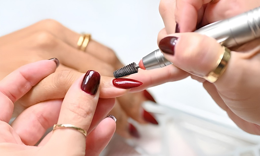 Image 1: Get One or Two Gel Manicure or Pedicure Stunning Nails