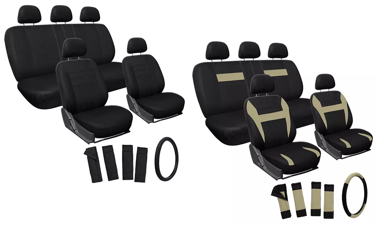 Full Car Seat Cover Set (17-Piece) - Primary Image