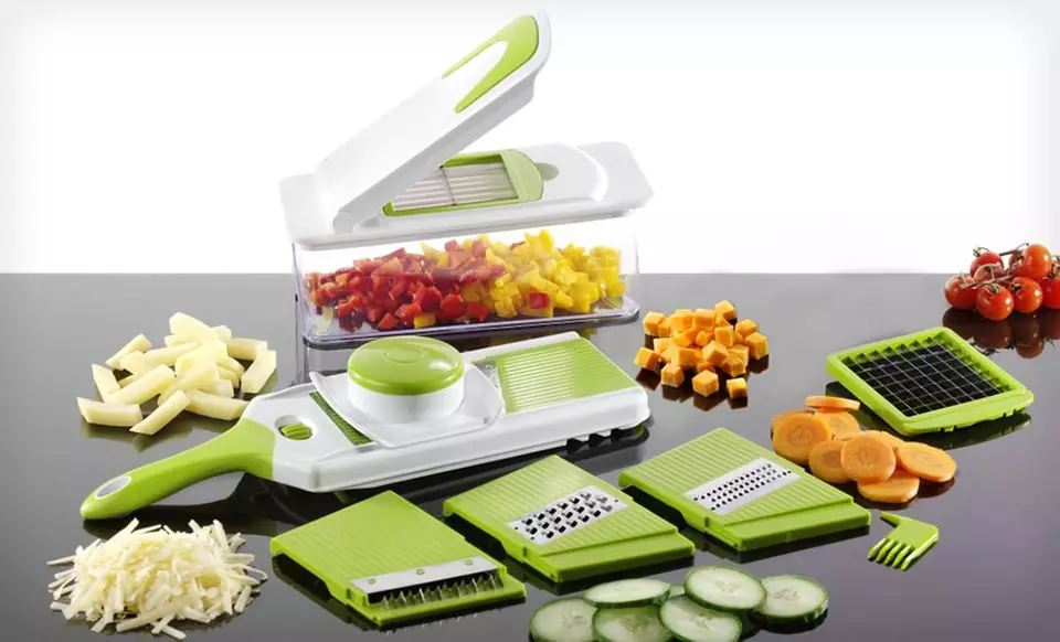 Multi-Blade Chopper and Adjustable Slicer Set - Primary Image