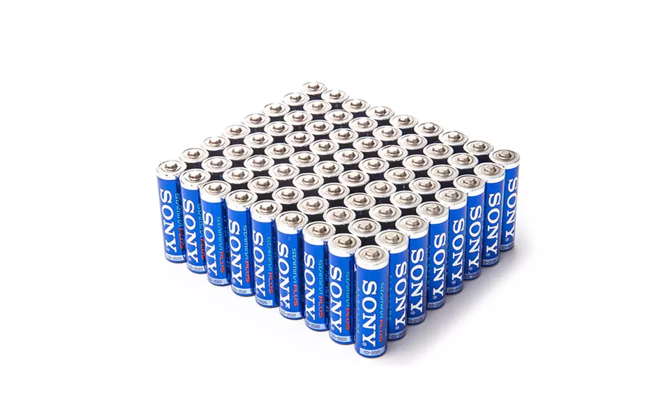 72-Pack of AA or AAA Sony Stamina Plus Batteries. Free Returns. - Second Medium