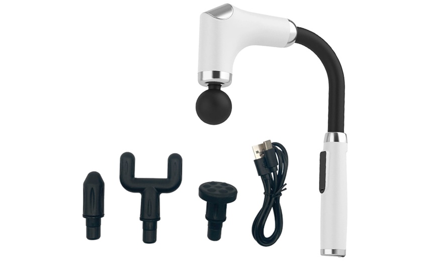 Image 2: Pistola de masaje de percusión ergonómica con 6 niveles de velocidad