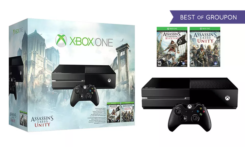 Xbox One Bundle with Assassin's Creed Unity and Assassin's Creed IV: Black Flag - Primary Image