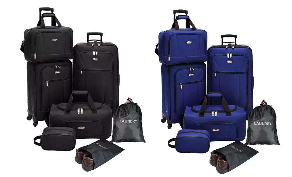 Elite Spinner Luggage Set with Shoe and Laundry Bags (5-Piece) - Primary Image