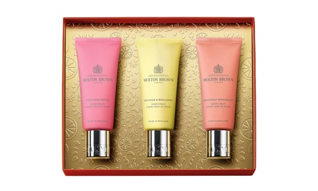 Groupon Unisex Brown Molton Floral And Spicy Hand Cream Hand Care Gift Set