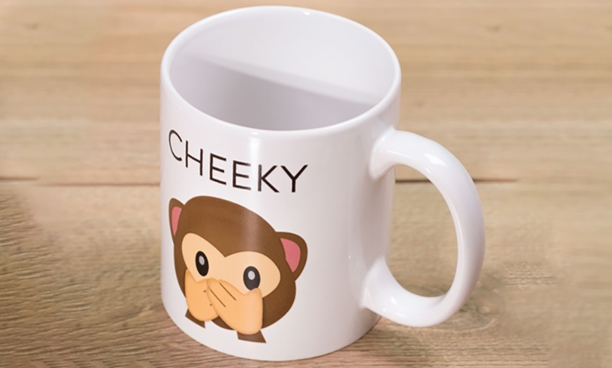 Image 1: Thumbs Up Cheeky Emoji Mug