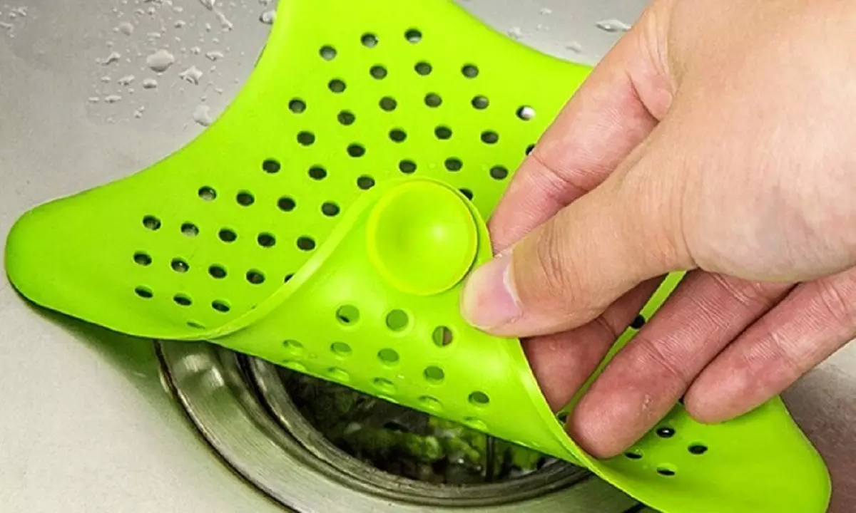 3, 6 ou 12 filtres pour les déchets vidange d'évier et douche en forme d'étoile de mer - Primary Image