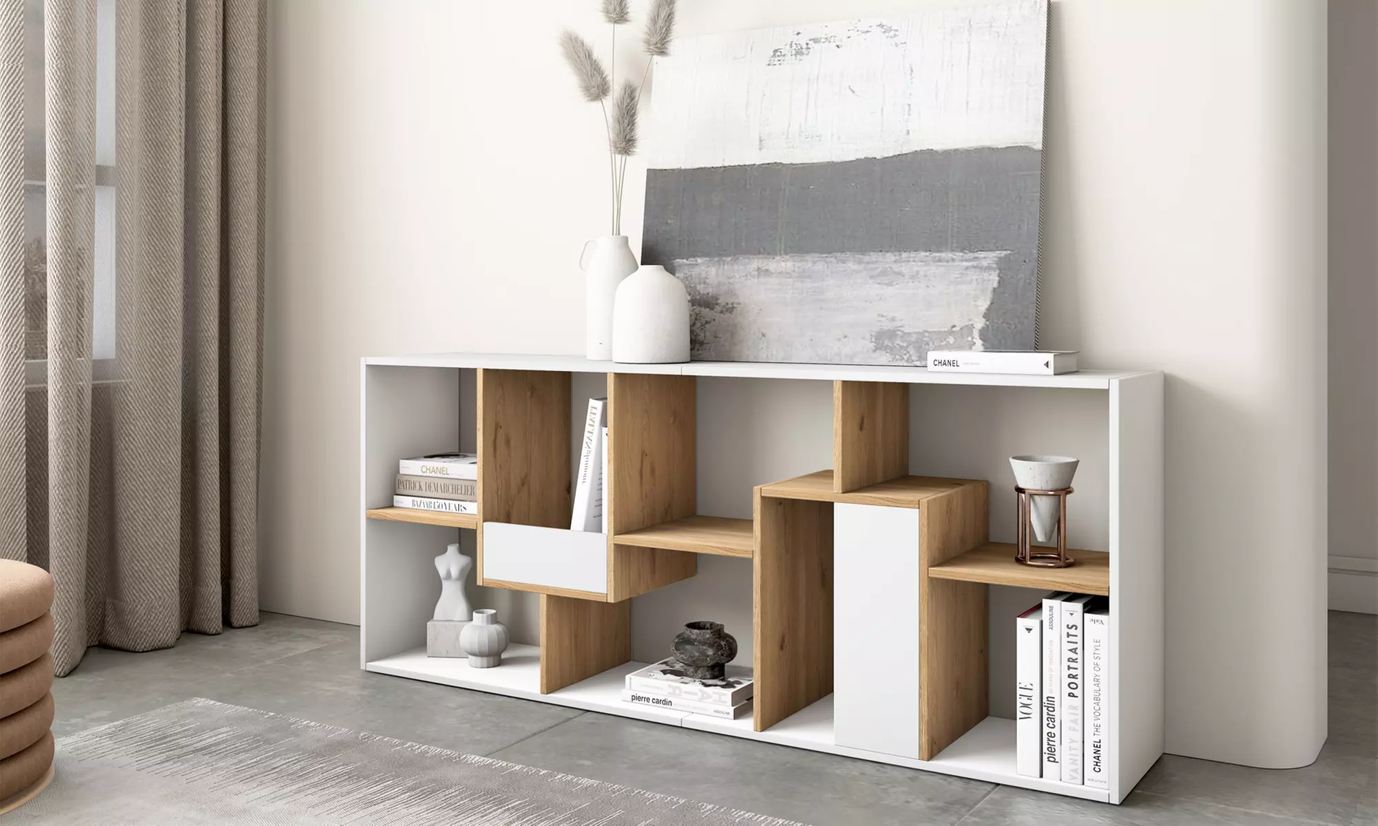 Estantería librería multiposición de diseño