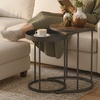 Image 13: HomCom Nesting Side Tables, Space-Saving Design