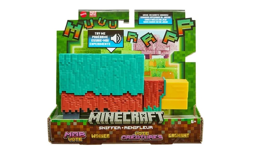 Image 1: Minecraft Sniffer Action Figure with Game Accurate Sounds