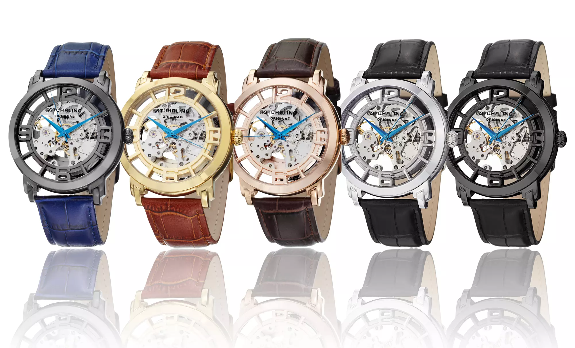 Stuhrling Men's Winchester Automatic Skeleton Watches - Primary Image