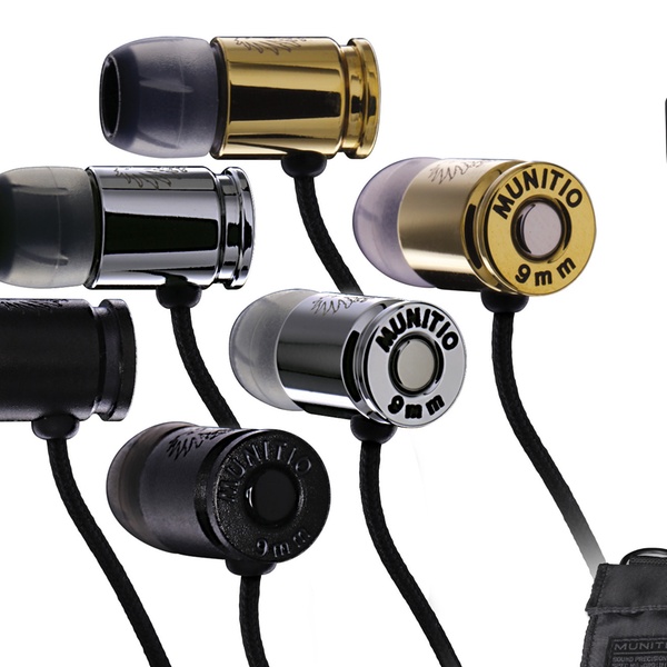 munitio nines 9mm bullet earbuds