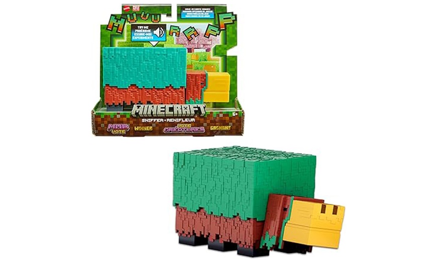 Image 2: Minecraft Sniffer Action Figure with Game Accurate Sounds