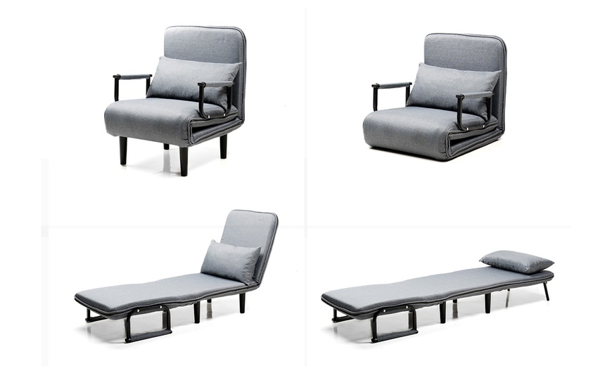 Image 3: InnovaGoods 4-in-1 omvormbare eenpersoonsslaapbank  