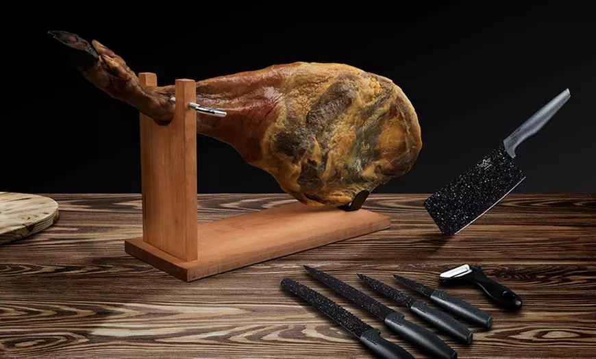 Image 3: Premium ham 4 kg met 5 messen