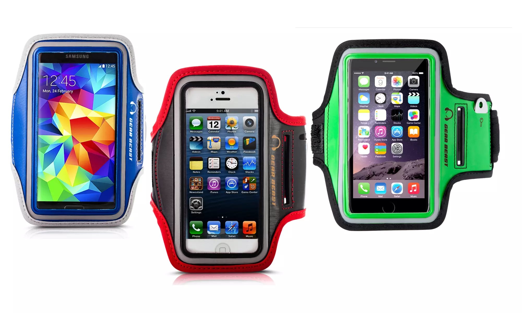 Gear Beast Deluxe Sports Armbands for Apple iPhones and Samsung Galaxy and Note Smartphones - Primary Image