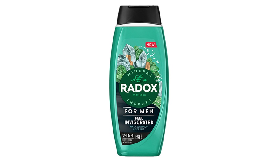 Image 2: Radox Mineral Therapy 2in1 Shower Gel and Shampoo 450ml