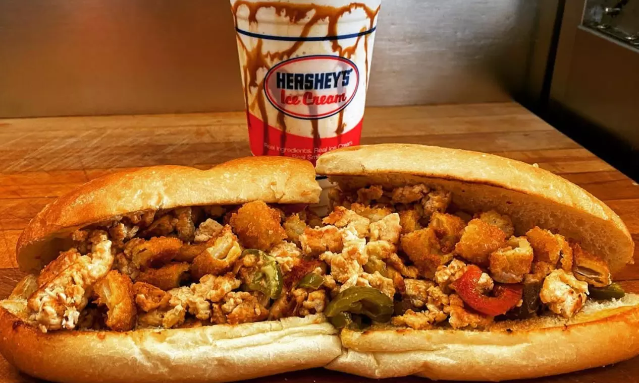 Traditional Cheesesteaks with a Large Fry, Drinks & a Medium Ice Cream