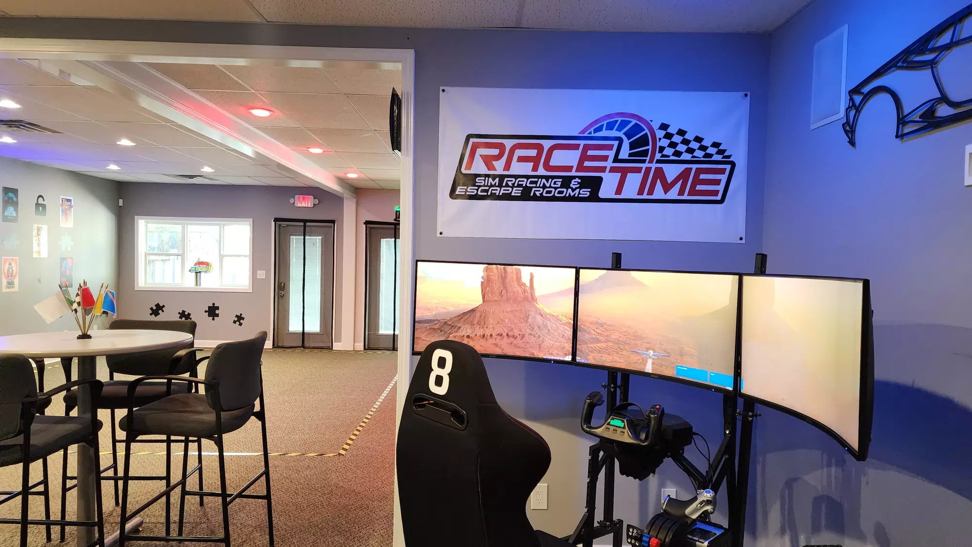 60-Minute Session at RACETIME SIM RACING & VR ESCAPE ROOMS