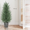Image 9: Set of Two HomCom Artificial Cypress Trees 