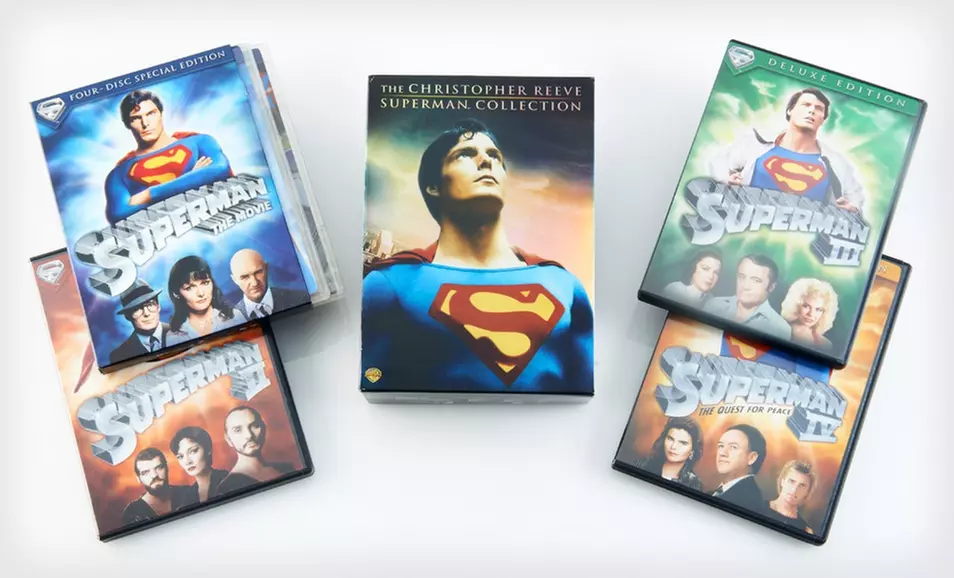 $13.99 for The Christopher Reeve Superman DVD Collection ($68.92 List Price). Free Returns. - Primary Image