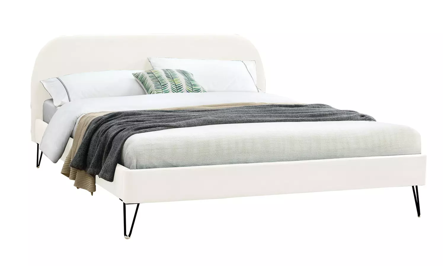 Lit velours "Garbera" 140 x 190 cm ou 160 x 200 cm de Kocoon