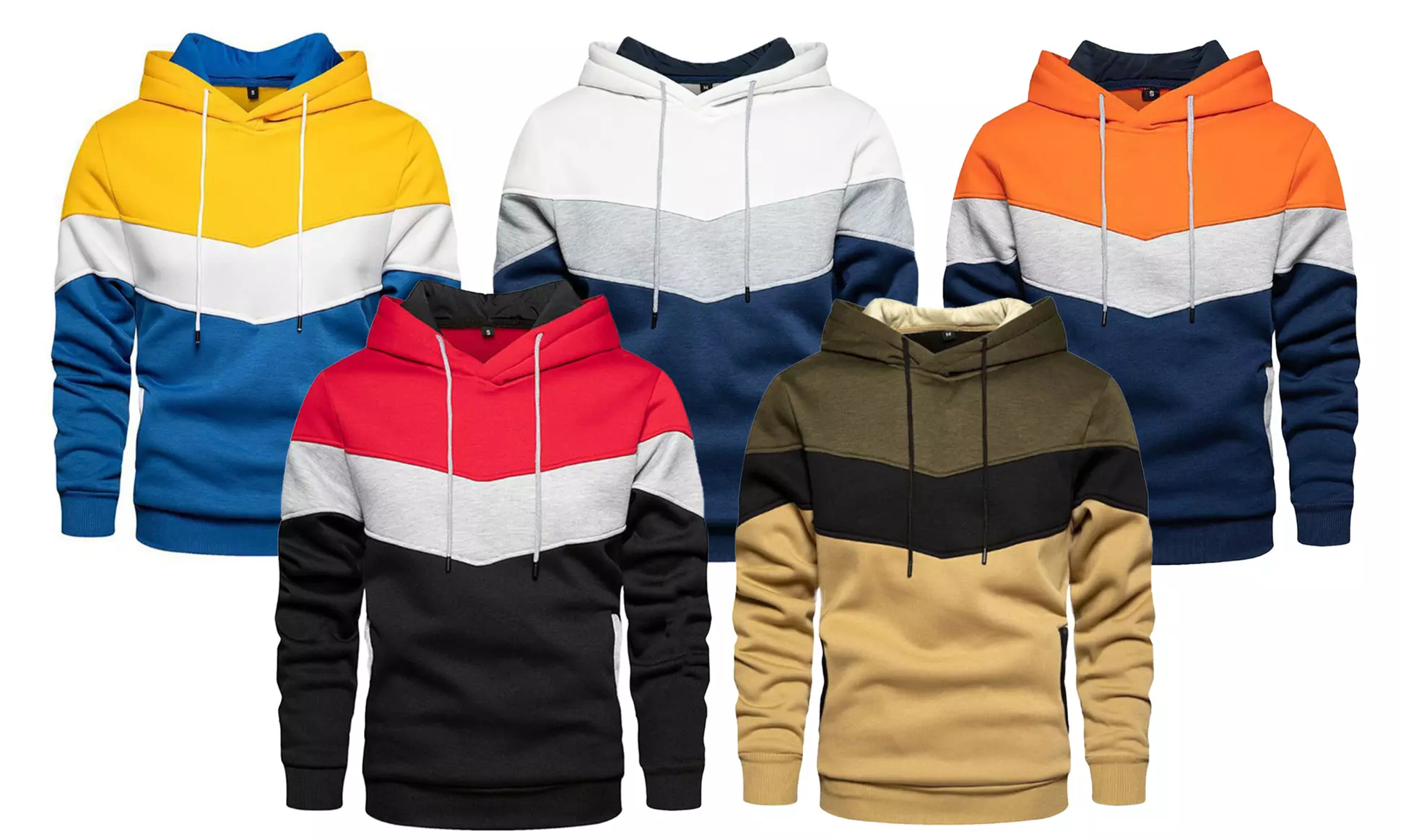 Sweat à capuche tricolor pour homme - Primary Image