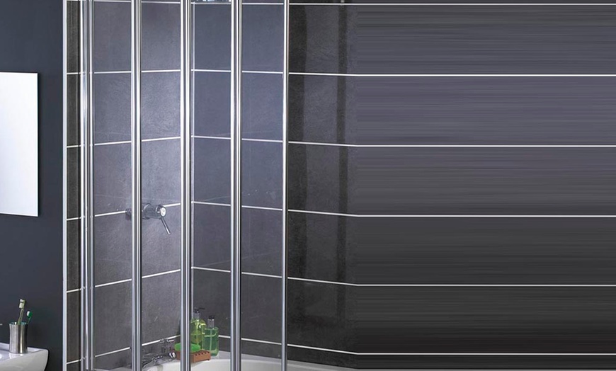 Aqualux Four Fold Shower Screen Groupon Goods