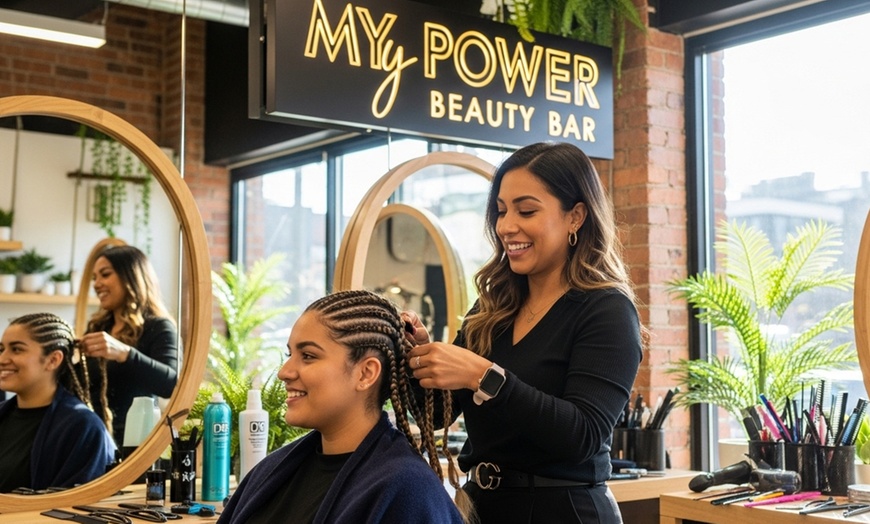 Image 1: Choice of Jumbo, Large or Medium Knotless Braids – Styled by Experts 