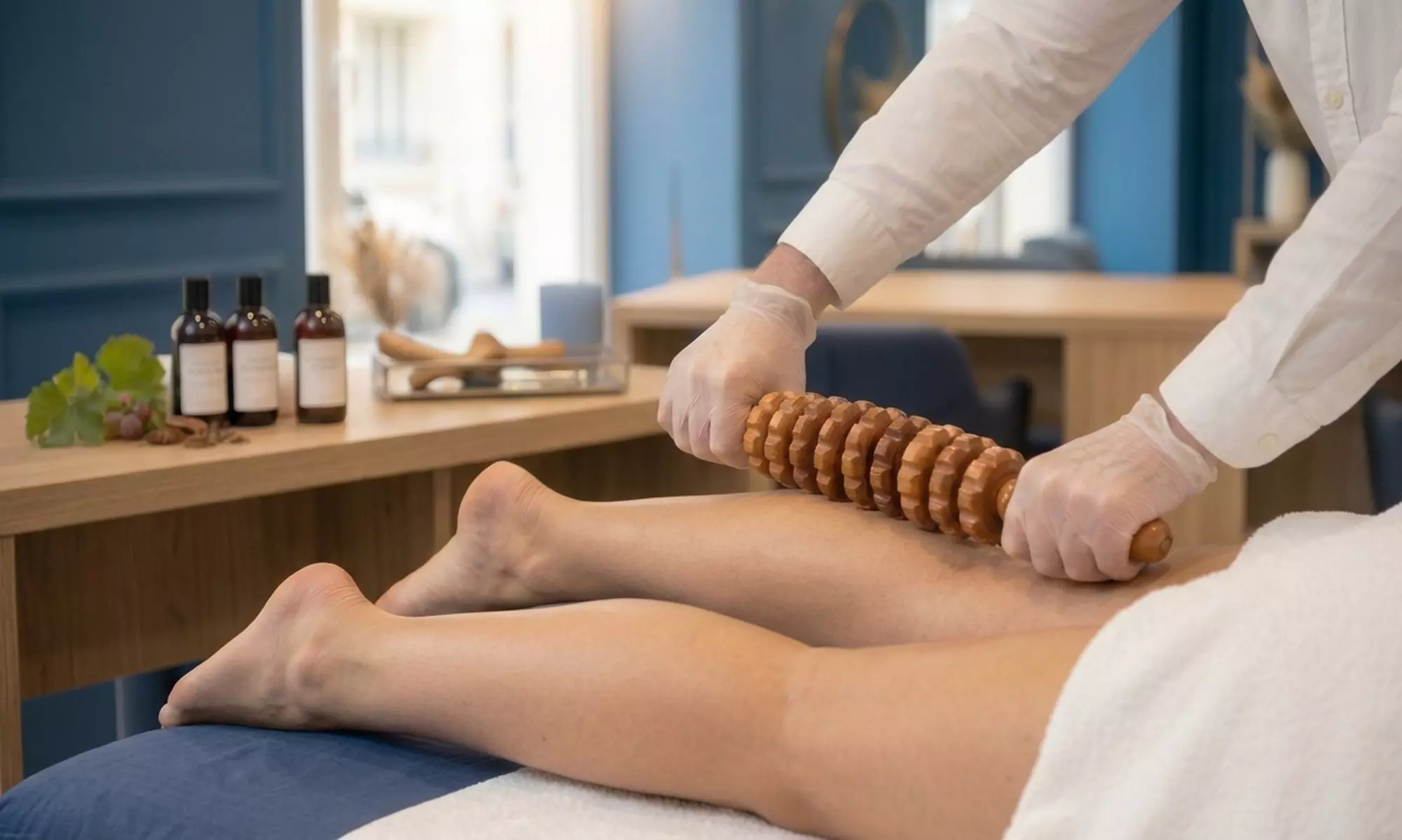 Silhouette affinée et soin de stimulation circulatoire