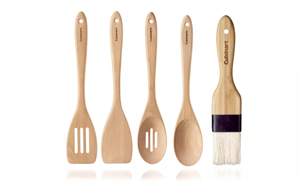 Cuisinart 5-Piece Utensil Set in Beechwood or Bamboo. - Second Medium